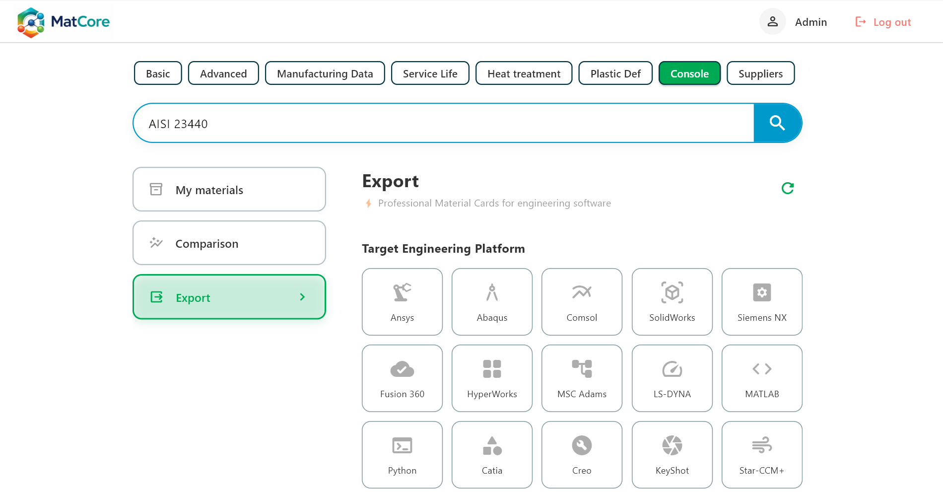 Export Ekranı